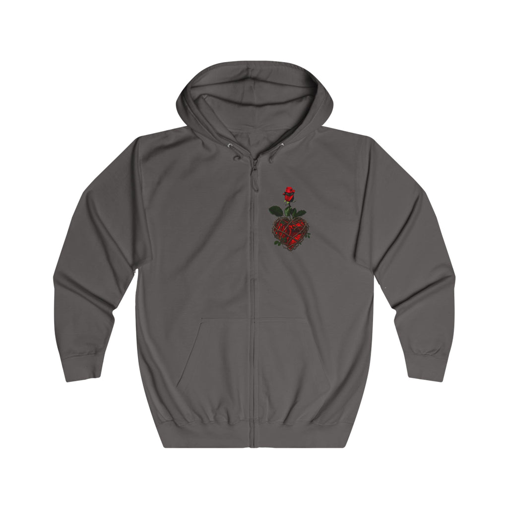 Sweat à capuche zippé Rose