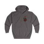 Sweat à capuche zippé Rose