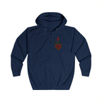 Sweat à capuche zippé Rose