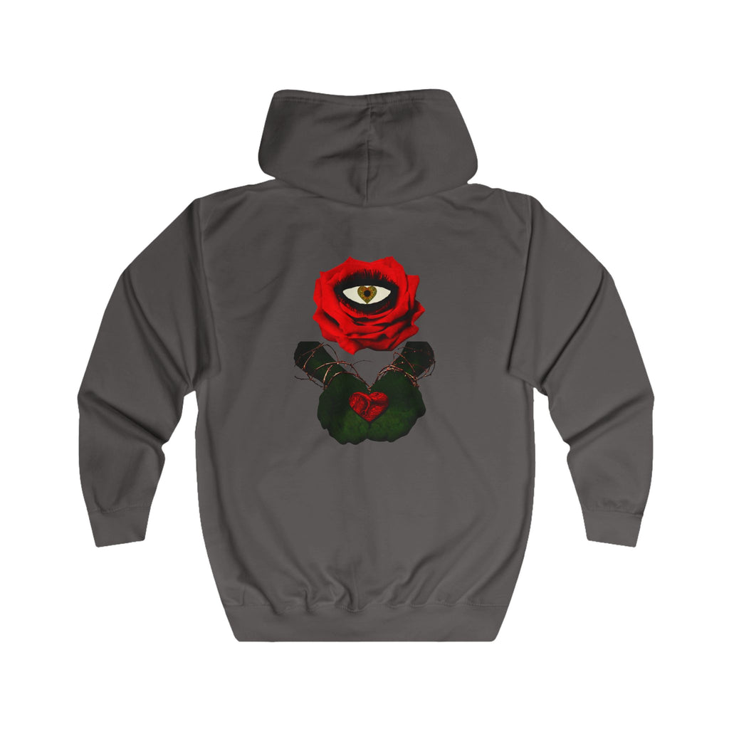 Sweat à capuche zippé Rose