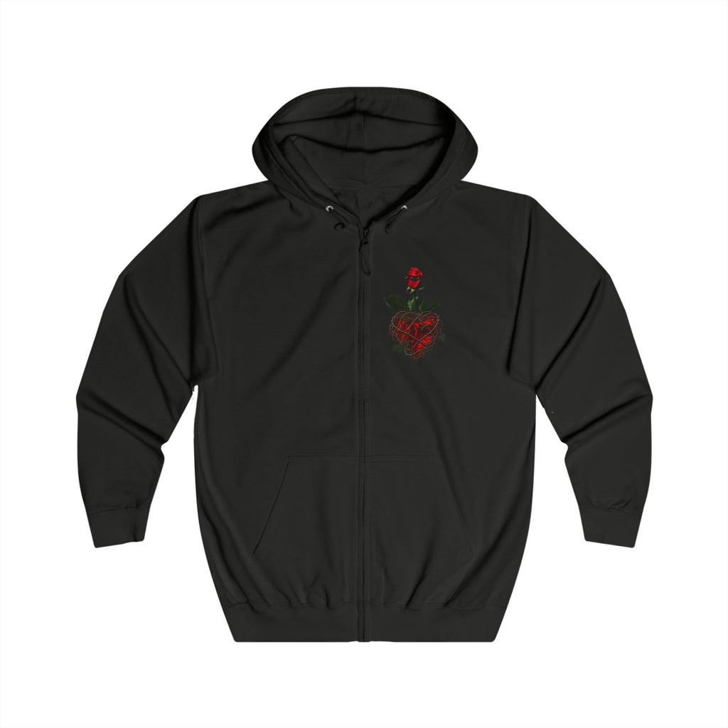 Sweat à capuche zippé Rose