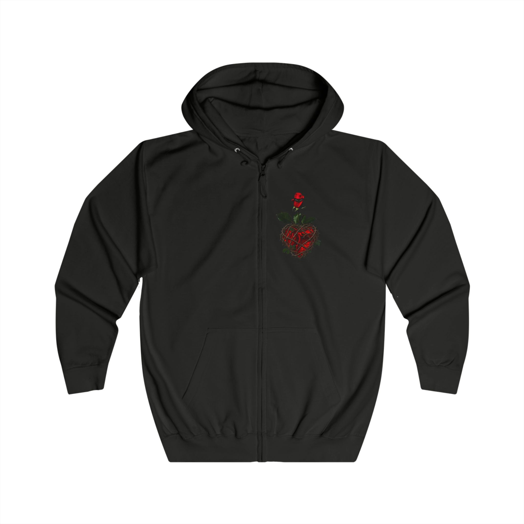Sweat à capuche zippé Rose