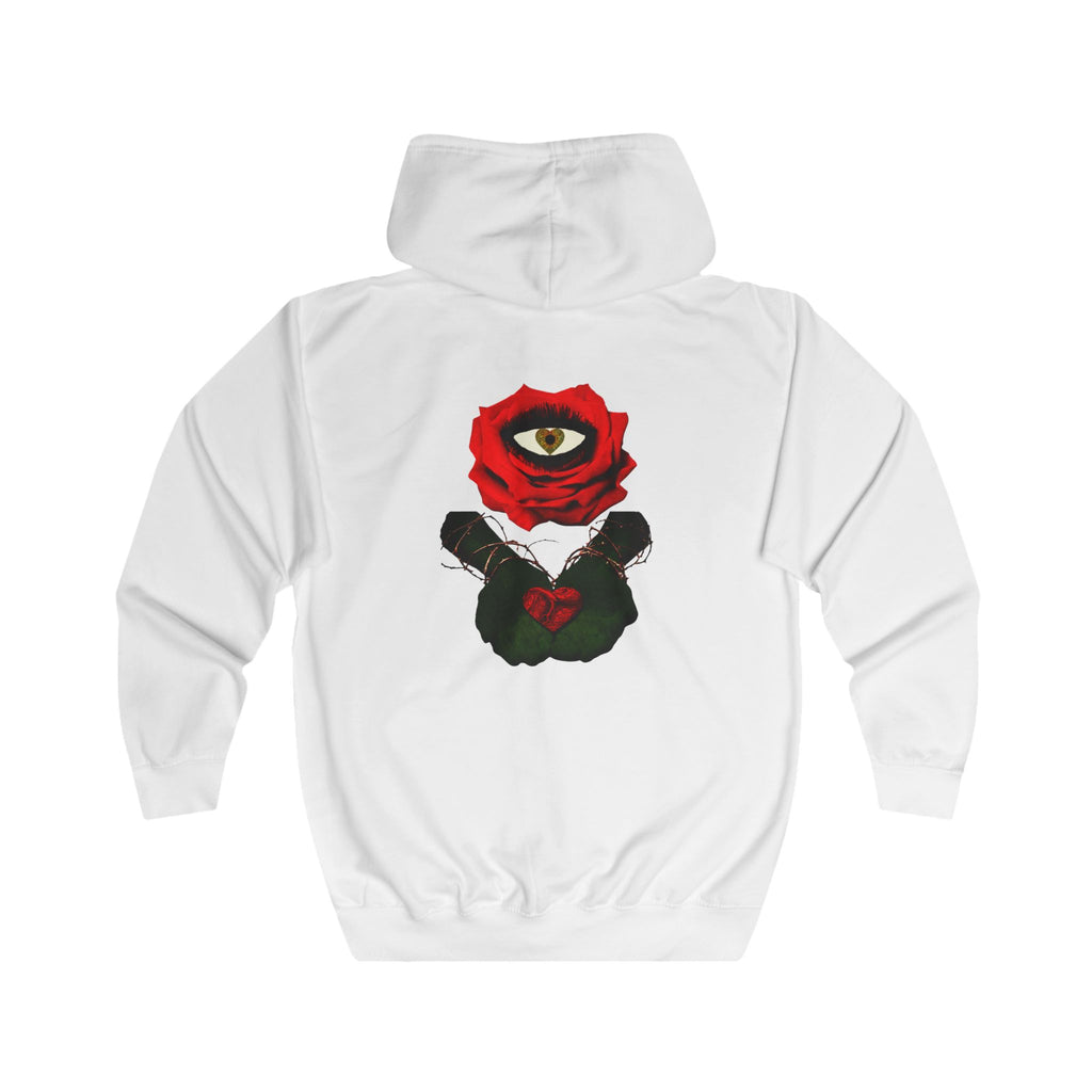 Sweat à capuche zippé Rose