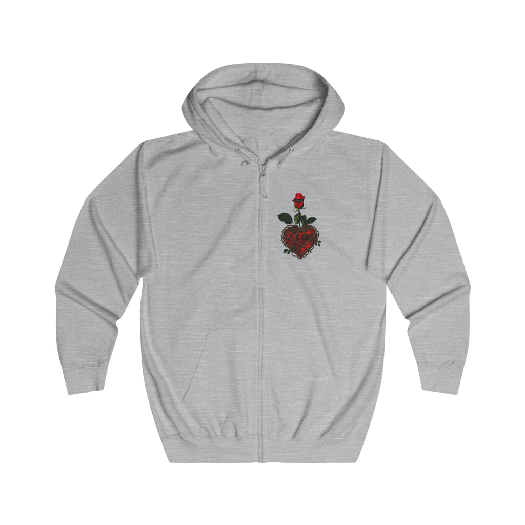 Sweat à capuche zippé Rose
