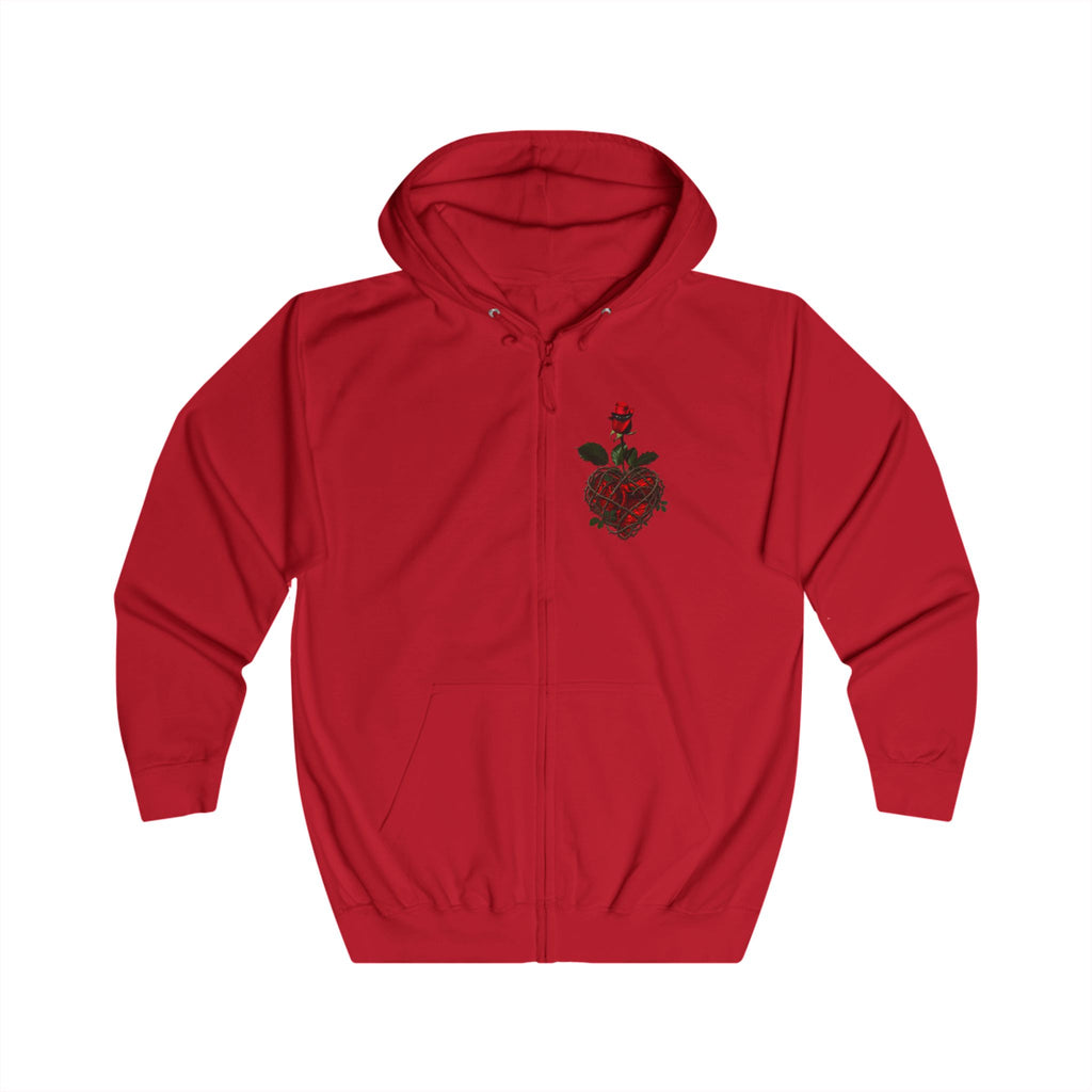Sweat à capuche zippé Rose