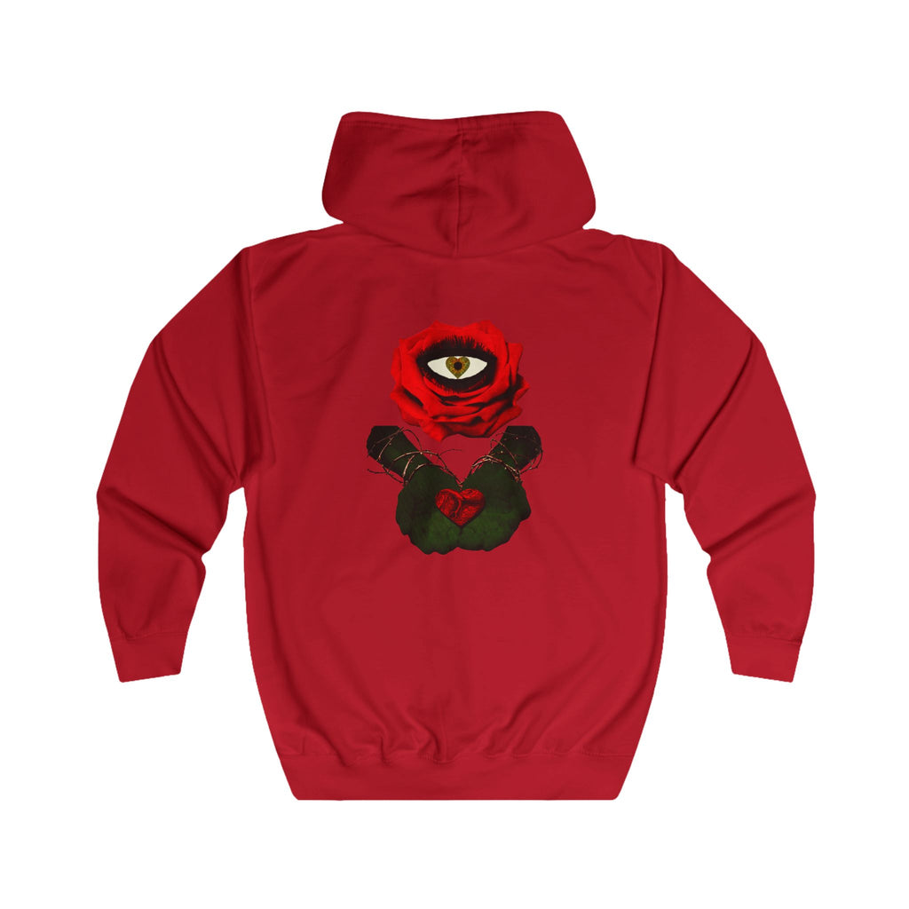 Sweat à capuche zippé Rose