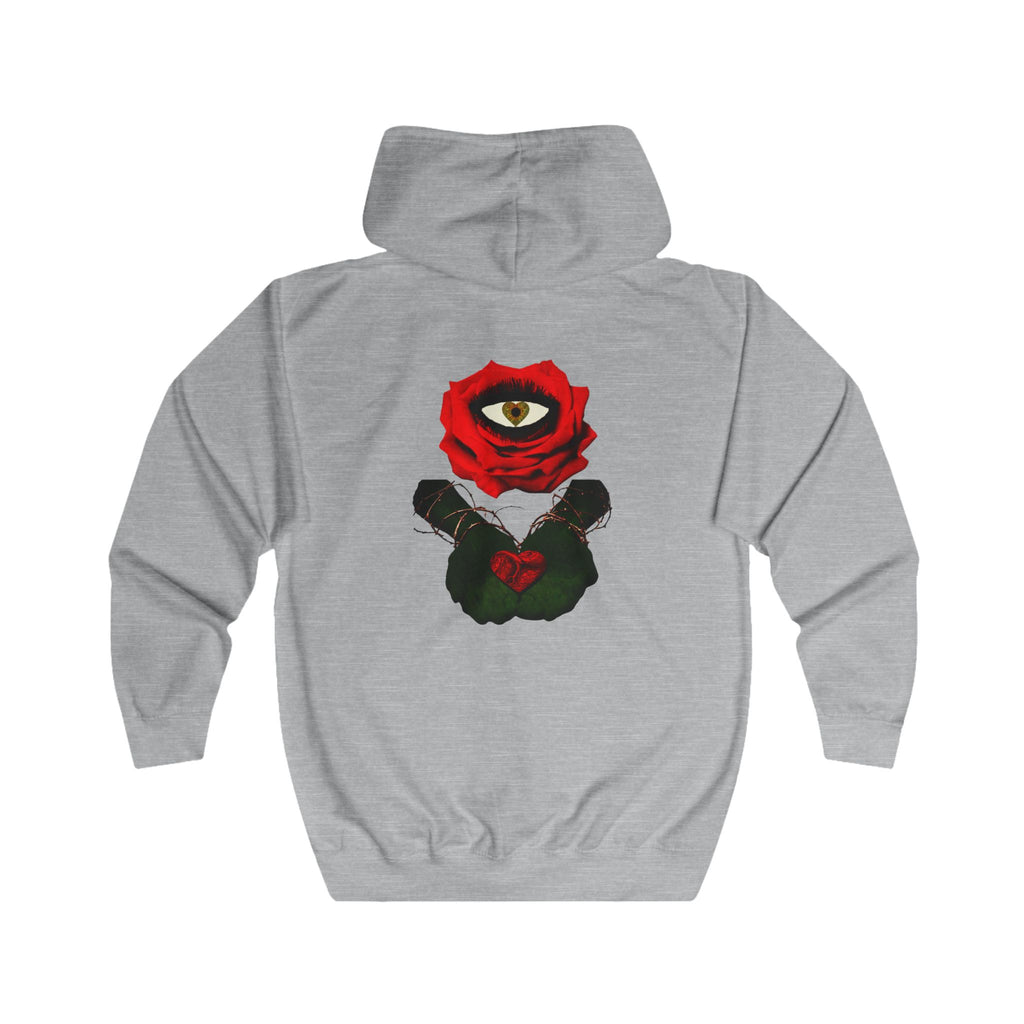 Sweat à capuche zippé Rose