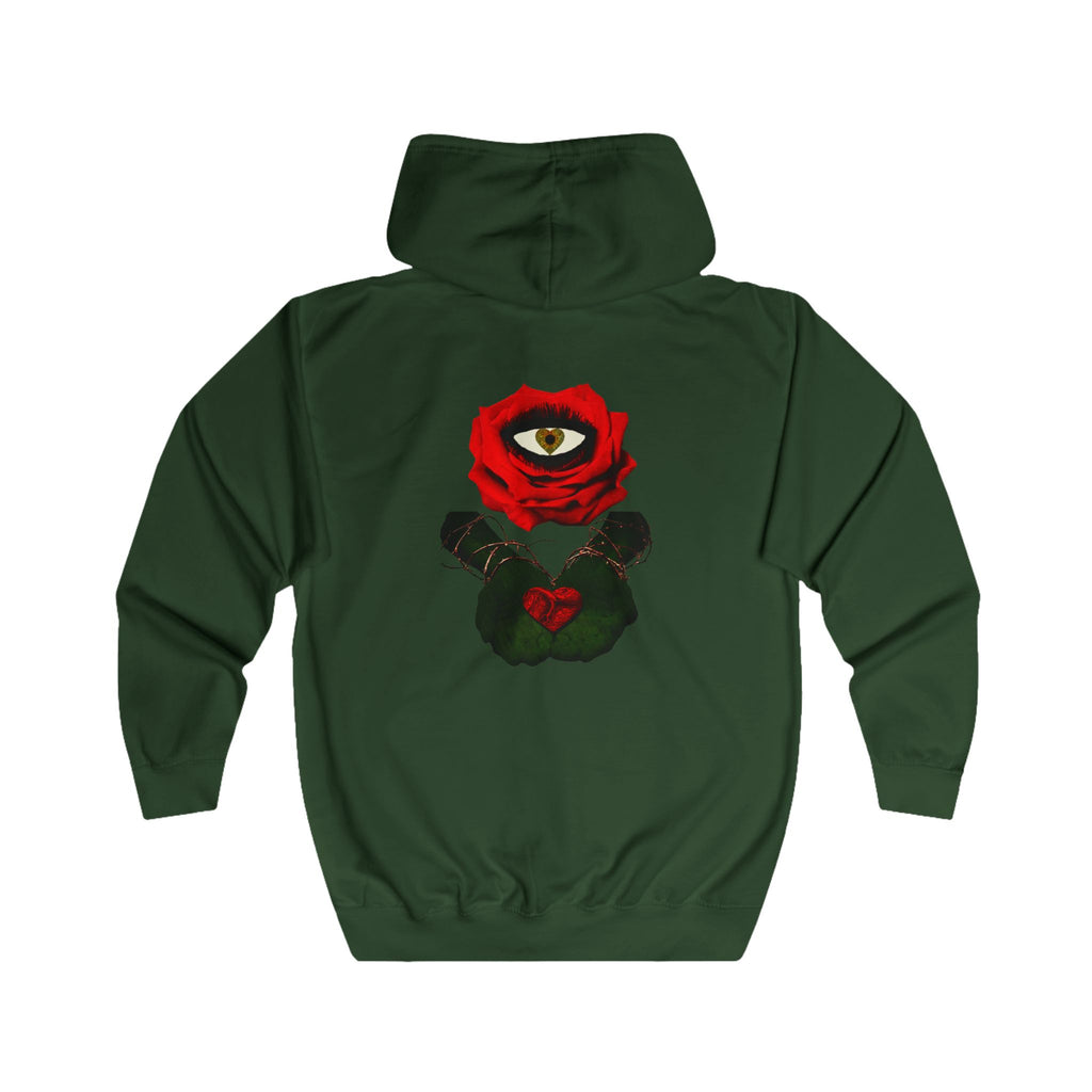 Sweat à capuche zippé Rose